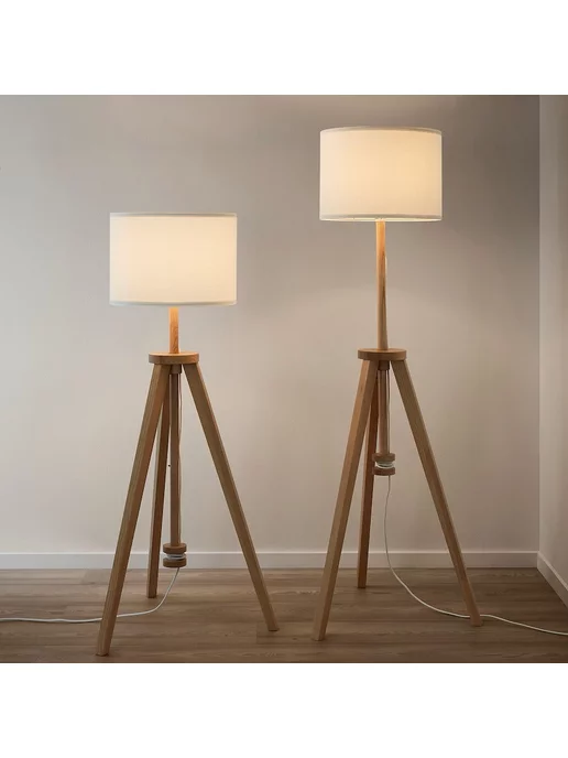 IKEA Светильник торшер напольный LAUTERS 304.050.42, бежевый, фото 5