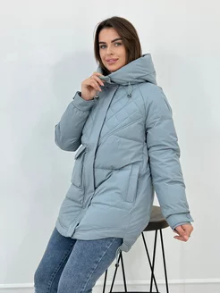 Куртка на зимняя оверсайз с капюшоном H&L Fashion 179868313 купить за 4 687 ₽ в интернет-магазине Wildberries