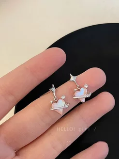 Серьги корейская мода y2k розовые Barbie барби BESEDE 179874043 купить за 147 ₽ в интернет-магазине Wildberries