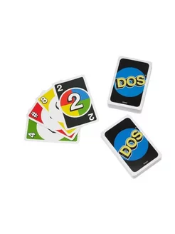 Уно Дос настольная карточная игра Uno Dos Uno. Цвет синий. Вид 5.