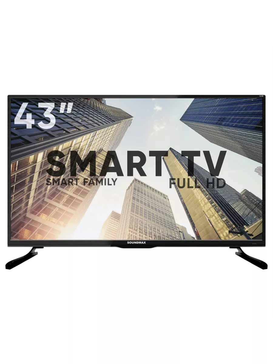 Телевизоры 43 Soundmax SM-LED43M02S(черный)H Soundmax 179903369 купить в  интернет-магазине Wildberries