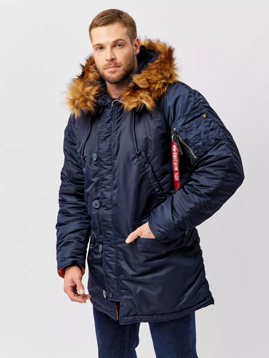Парка зимняя Slim Fit N-3B с...