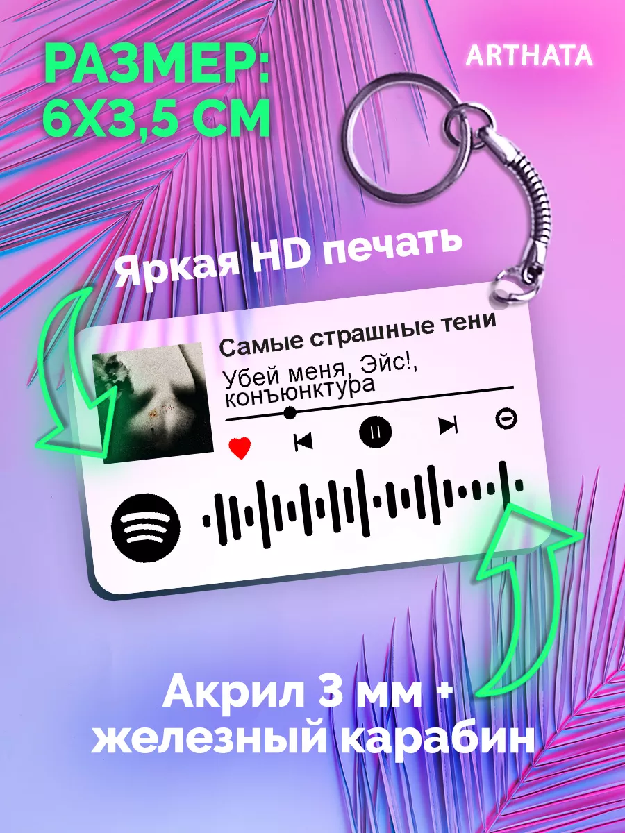 Спотифай Брелок Убей меня Эйс - Самые страшные тени Arthata-spotify постер  Спотифай постер 179926104 купить за 240 ₽ в интернет-магазине Wildberries