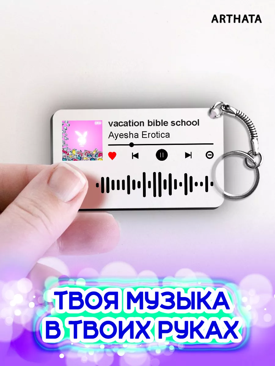 Спотифай Брелок Ayesha Erotica - vacation bible school Arthata-spotify  постер Спотифай постер 179926133 купить за 264 ₽ в интернет-магазине  Wildberries