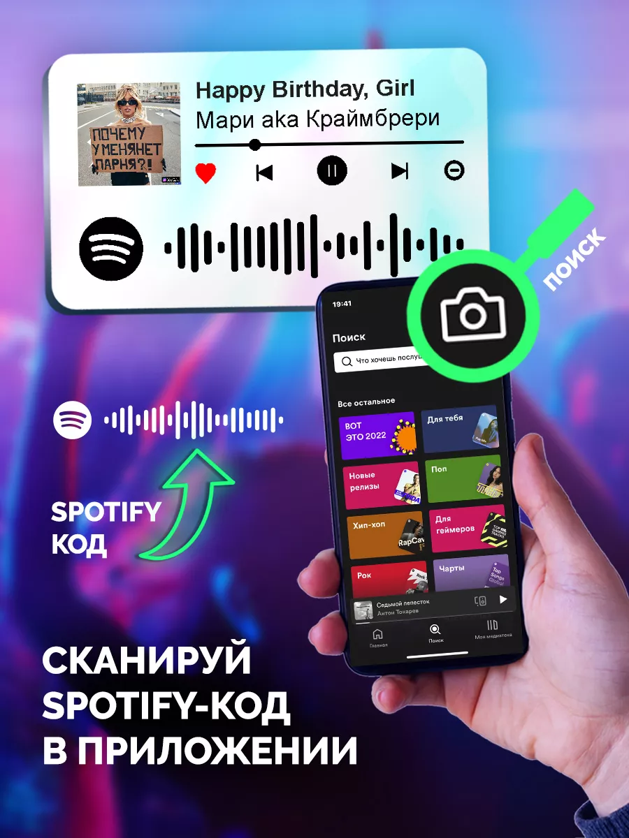 Спотифай Брелок Мари aka Краймбрери - Happy Birthday Girl Arthata-spotify  постер Спотифай постер 179926149 купить за 273 ₽ в интернет-магазине  Wildberries