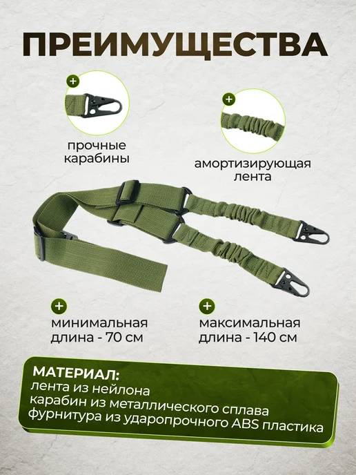 StrikerGroup Ремень тактический АК для оружия и ружья, вариант, фото 2