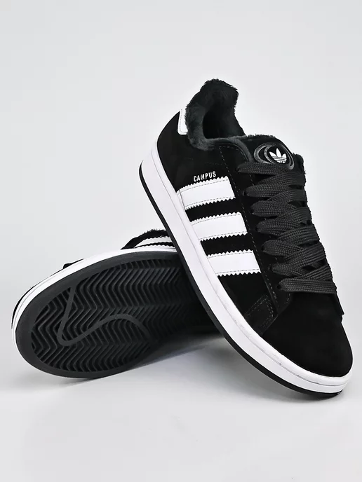 Adidas campus best sale black junior