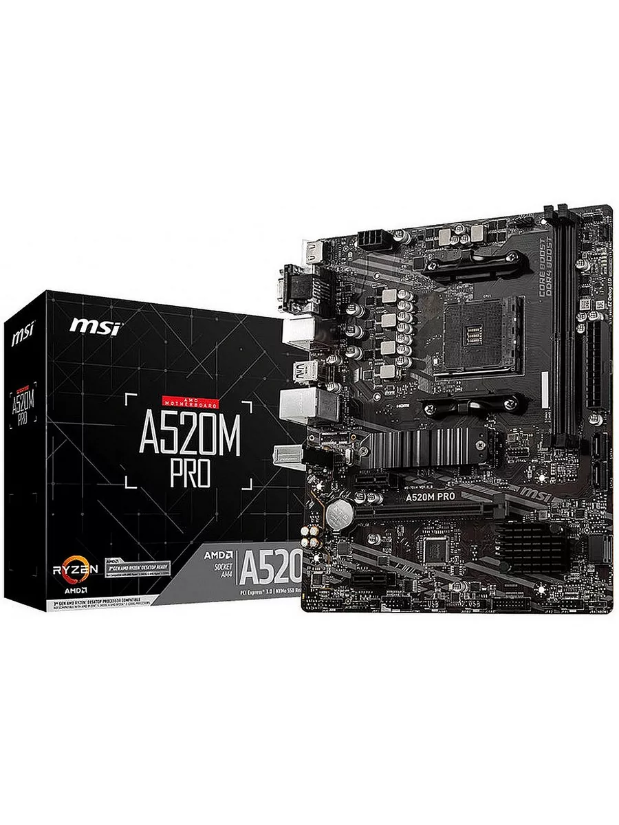 Материнская плата A520M PRO (AM4,...