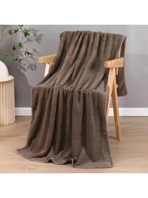ADOL-TEX Полотенце банное из микрофибры большое 170х90 с петелькой, 80x160, фото 2