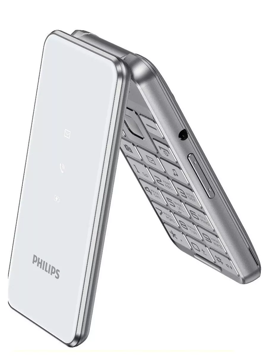 Мобильный телефон раскладушка Xenium E2601 Silver кнопочный Philips  179957594 купить за 2 933 ₽ в интернет-магазине Wildberries