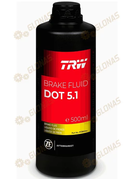 TRW Тормозная жидкость Трв Brake Fluid Dot 5.1 500мл дот 5-1, 500 мл, фото 2