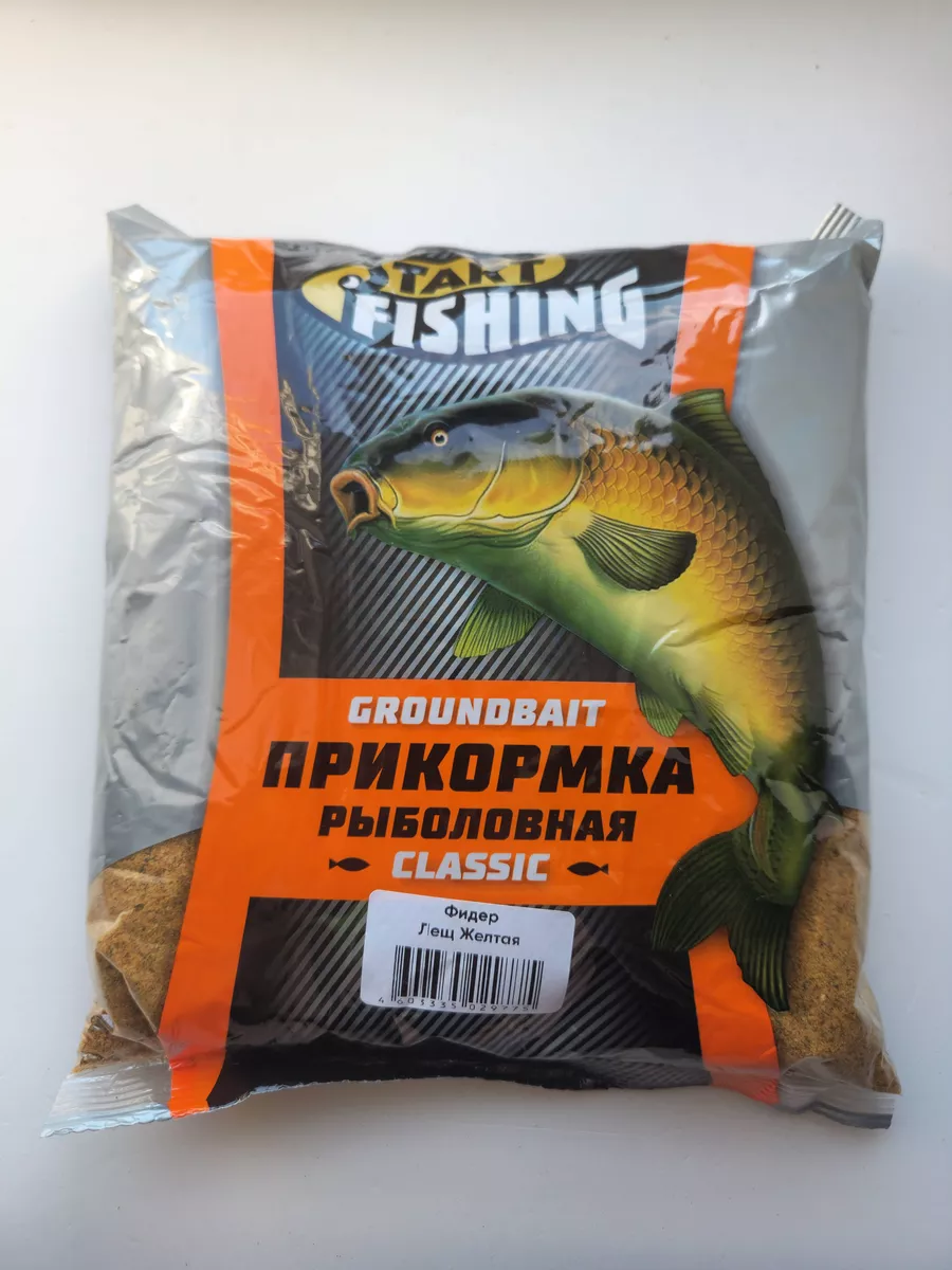 Прикормка рыболовная Фидер лещ желтая START FISHING Водяной 179985044  купить за 168 ₽ в интернет-магазине Wildberries