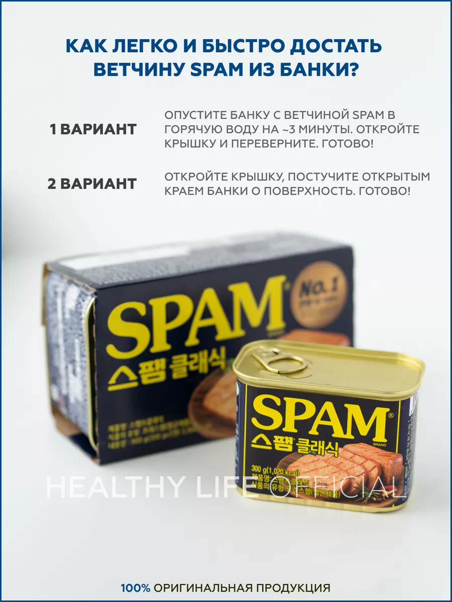 Консервы мясные ветчина SPAM SPAM 179997020 купить в интернет-магазине  Wildberries