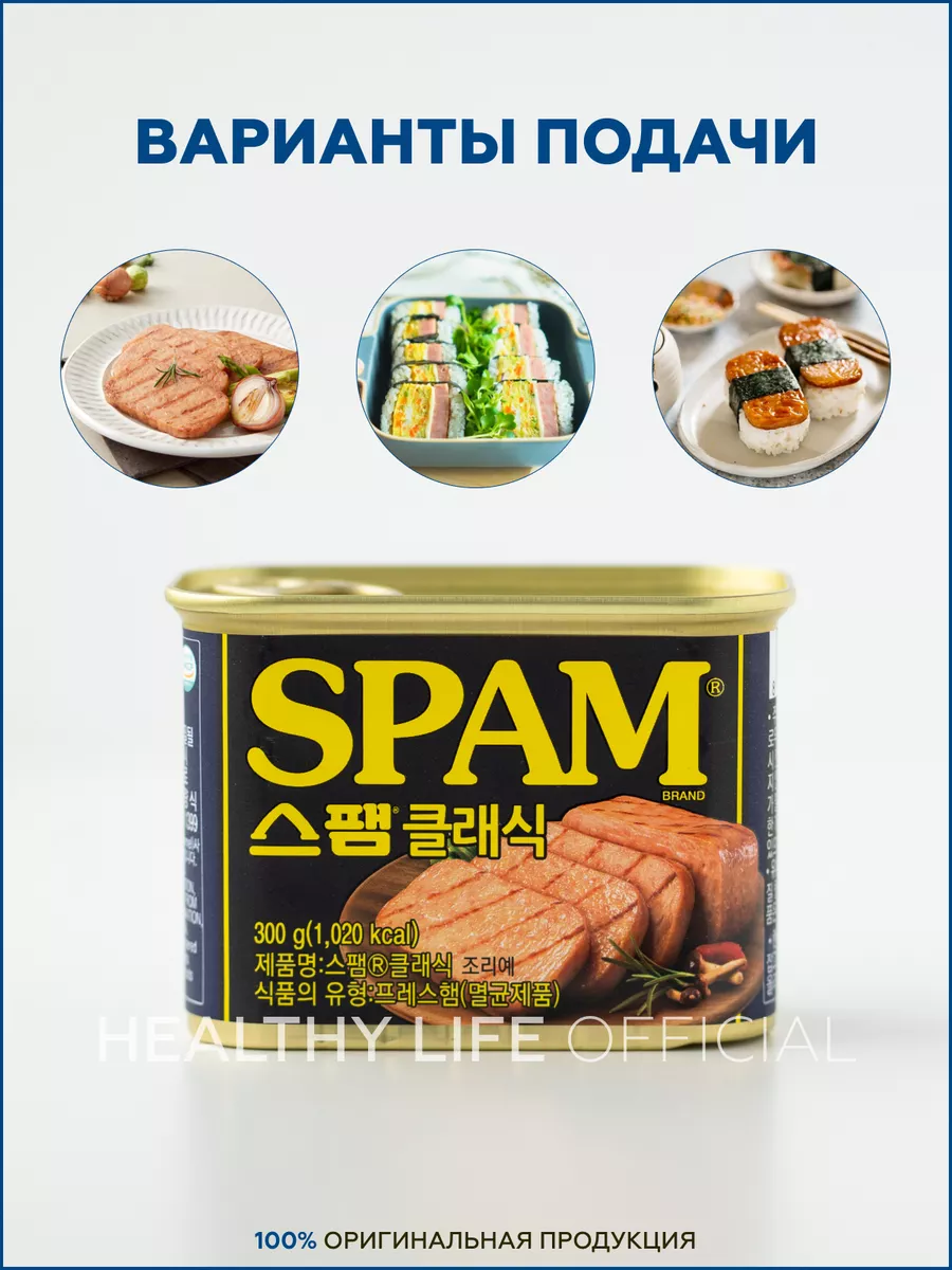 Консервы мясные ветчина SPAM SPAM 179997020 купить в интернет-магазине  Wildberries