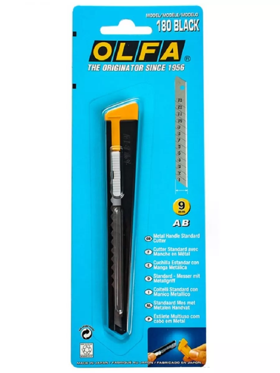 Нож Olfa 180 black для пленки Olfa 180002462 купить за 435 ₽ в  интернет-магазине Wildberries