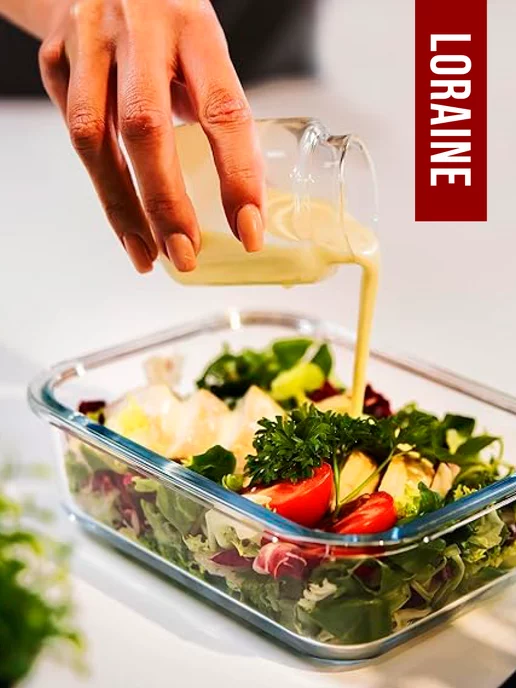 Контейнеры для еды из жаропрочного стекла 3 шт - фото 15