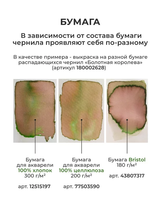 Малевичъ Чернила распадающиеся для рисования, урсула, 30 мл, 30 мл, фото 7