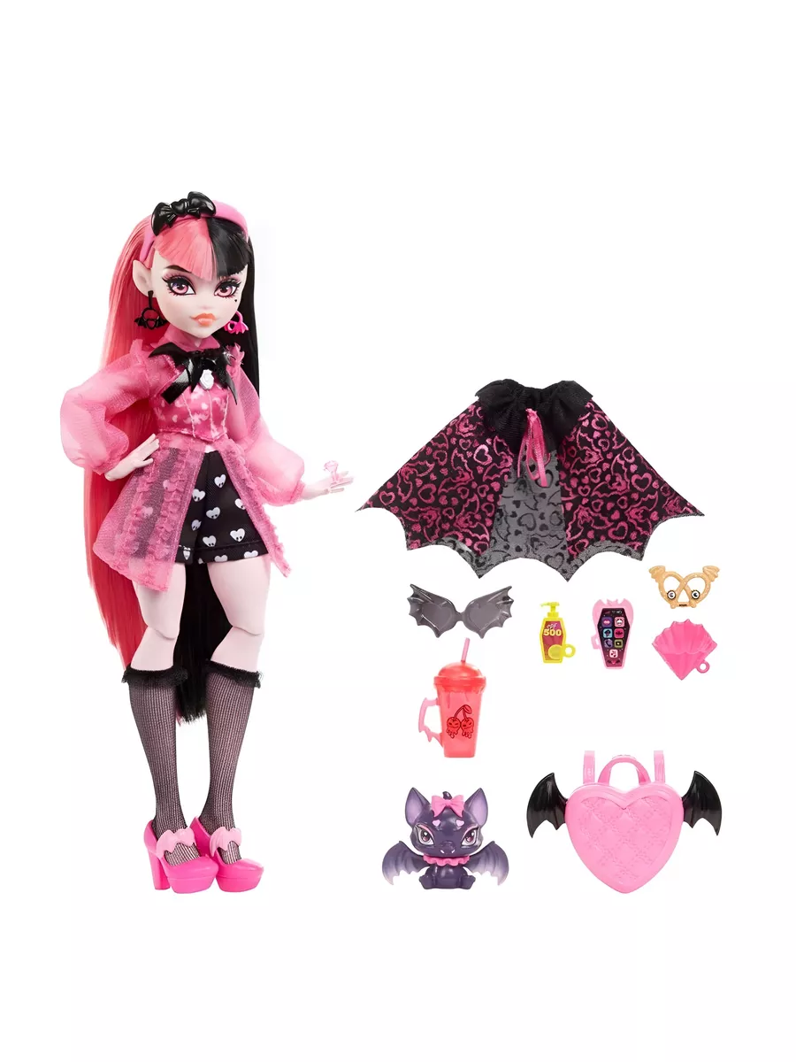 Кукла Draculaura Monster High 180017483 купить в интернет-магазине  Wildberries