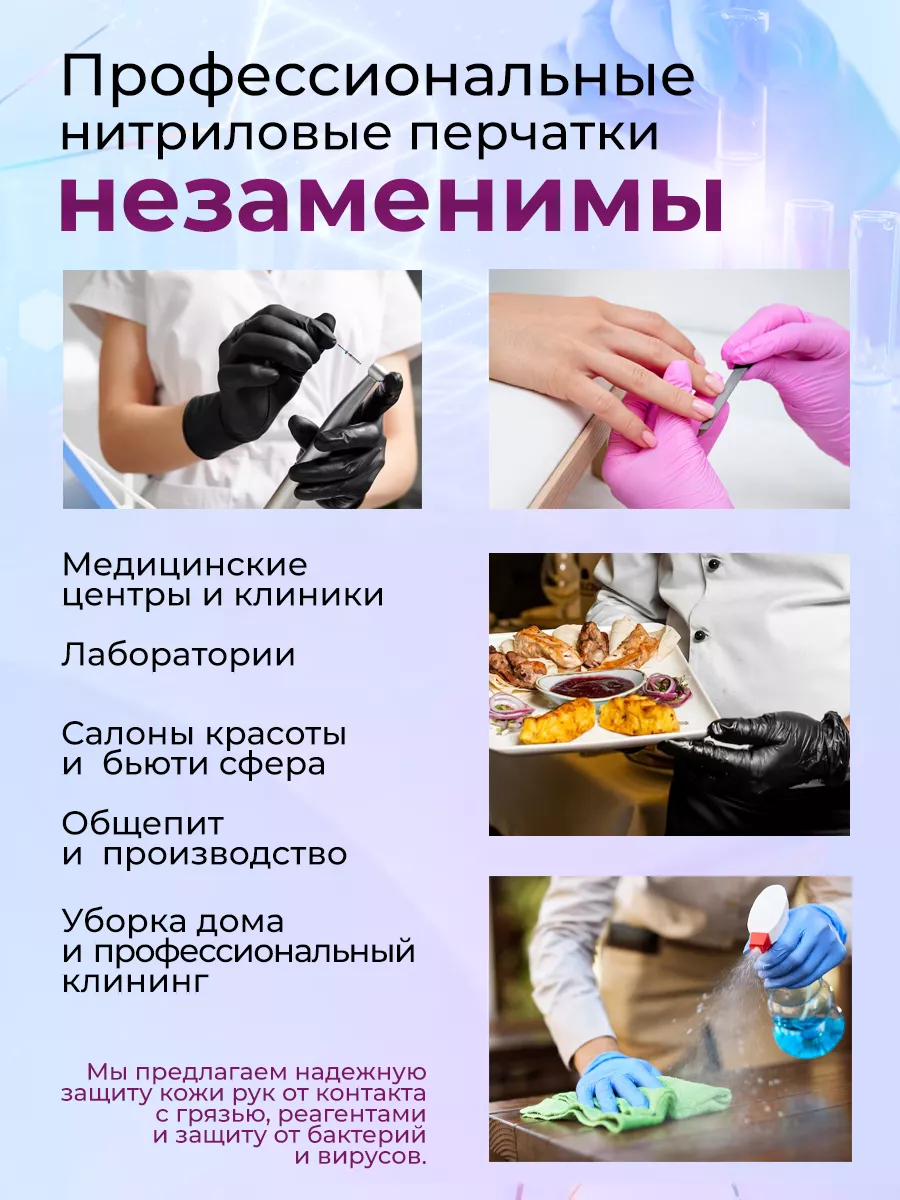 Одноразовые нитриловые перчатки, 2 пачки BENOVY 180042434 купить за 839 ₽ в  интернет-магазине Wildberries