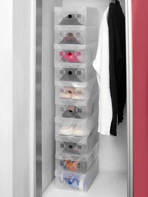 LocoHome Коробки для хранения обуви 40*29*11 см, 6 шт, 40x29, 6 шт, фото 6