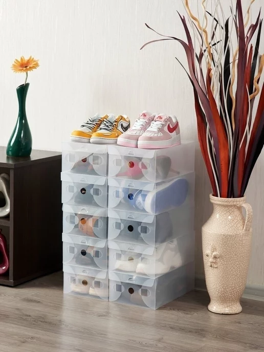 LocoHome Коробки для хранения обуви 40*29*11 см, 6 шт, 40x29, 6 шт, фото 7