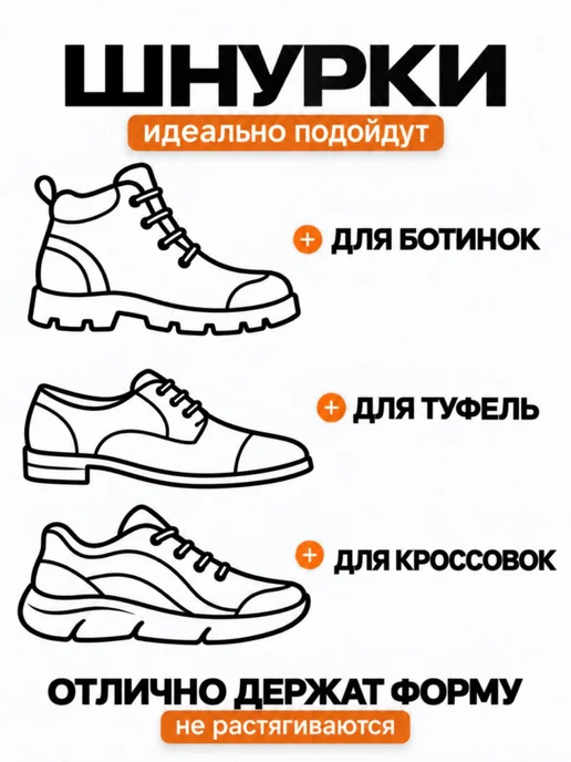 Shoex Шнурки черные круглые 120 см вощеные с пропиткой, черный, фото 3