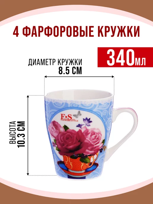Кружки 4 шт. - фото 3