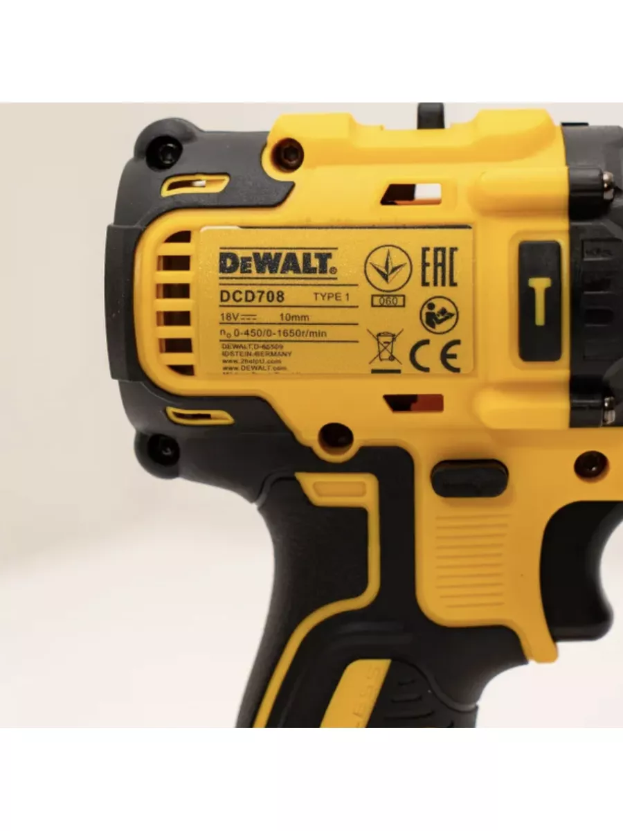 Аккумуляторная дрель шуруповерт dewalt dcd708d2t