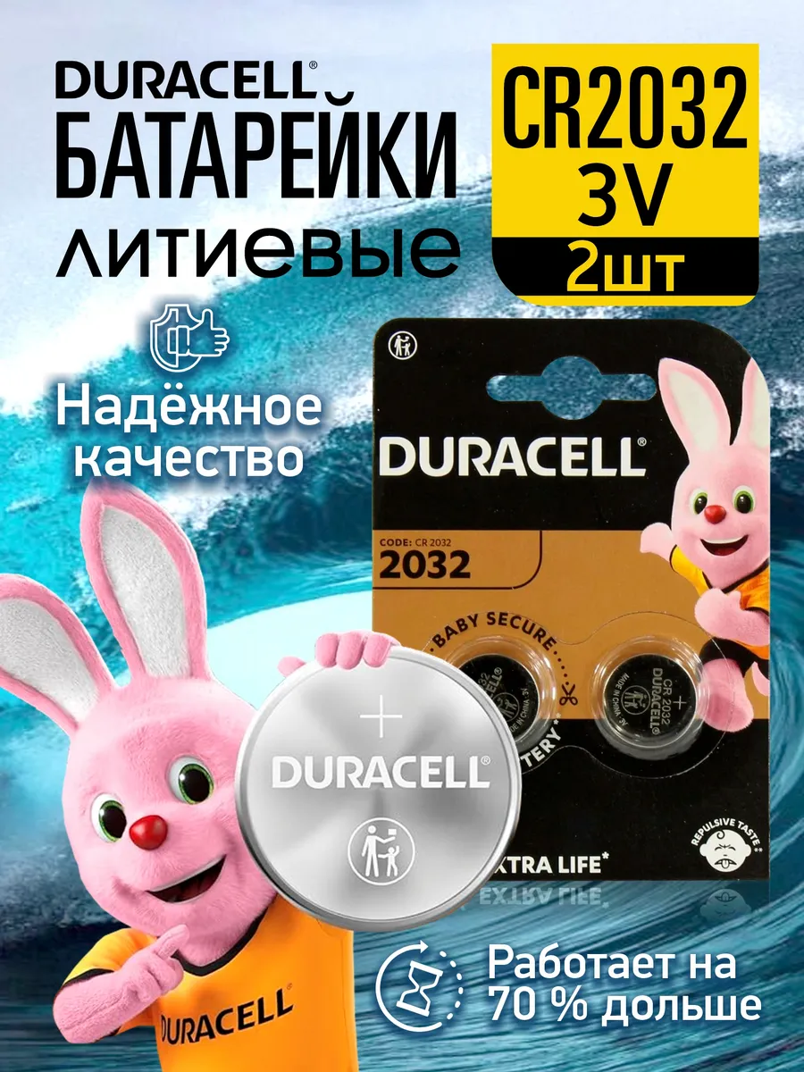 Батарейки литиевые CR2032 круглая таблетка 3v, 2 шт