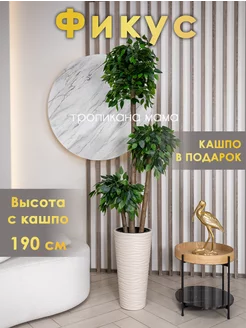 Искусственное дерево напольное, фикус Тропикана мама 180188925 купить за 12 207 ₽ в интернет-магазине Wildberries