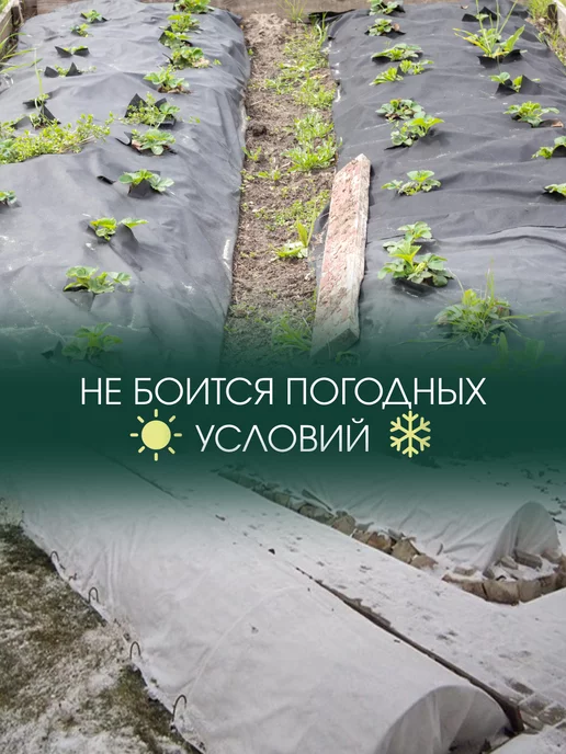 SPETS.POLIMER Спанбонд коричневый для клубники парника теплицы растений 80, серый, графит, в упаковке 1,4 кг, фото 7