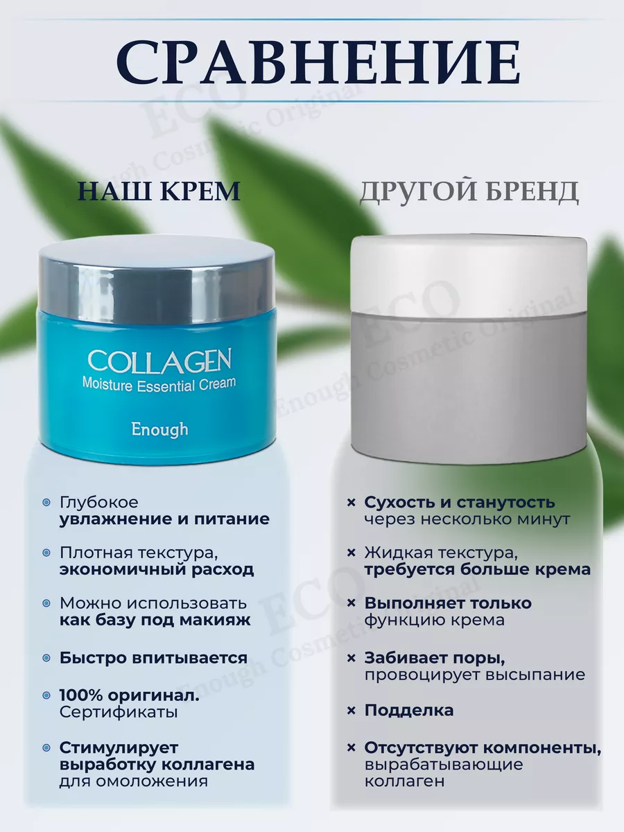 Увлажняющий крем с коллагеном и эфирными маслами Enough Cosmetic Original  180238736 купить за 477 ₽ в интернет-магазине Wildberries