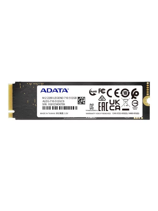 ADATA Накопитель SSD M.2 256 Гб LEGEND 710(ALEG-710-256GCS), 256 ГБ, фото 2