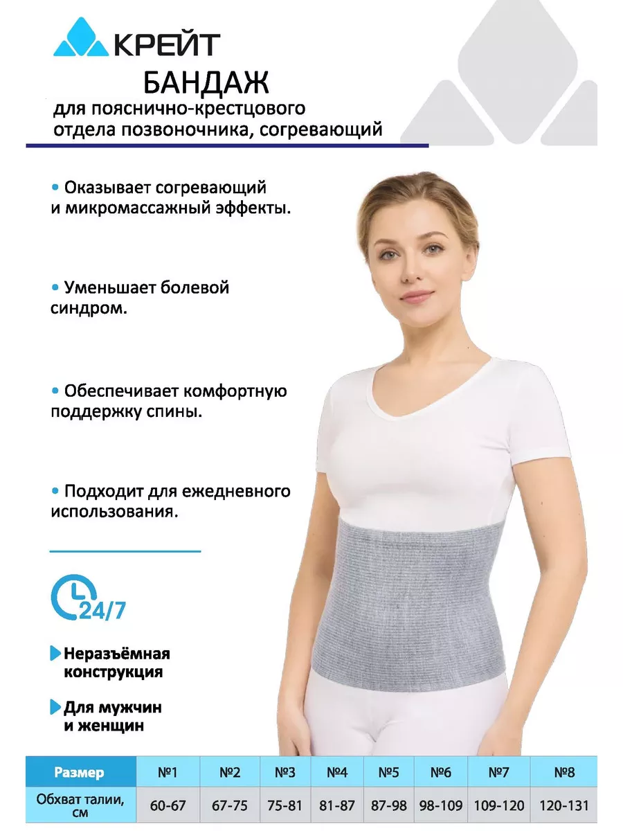 Пояс для спины согревающий