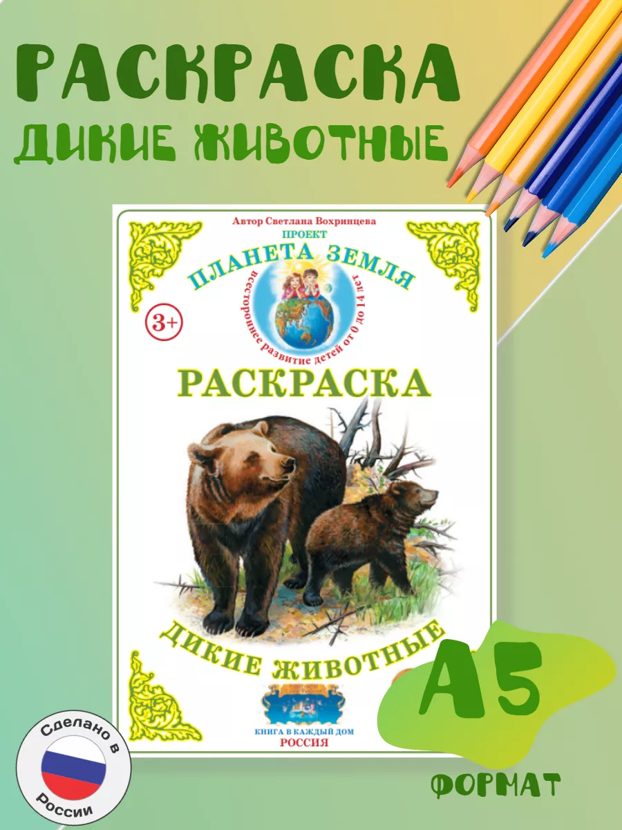 Раскраска с цветным контуром Домашние животные купить по цене 71 ₽ в интернет-магазине Детский мир