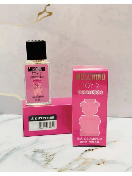 Дюти фри мини парфюмы Moschino бабл гам мишка розовый 25 мл Toy 2 Bubble Gum