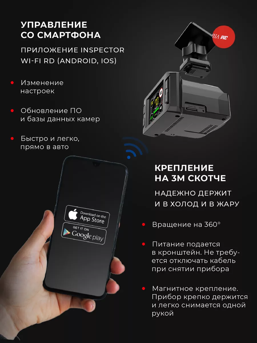 Антирадар для машины сигнатурный с Wi-FI Inspector 180458032 купить за 12  094 ₽ в интернет-магазине Wildberries