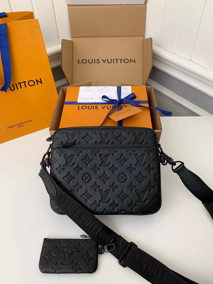 Мужская сумка Trio Messenger Louis Vuitton подарок LV 180503306 купить за 7  808 ₽ в интернет-магазине Wildberries