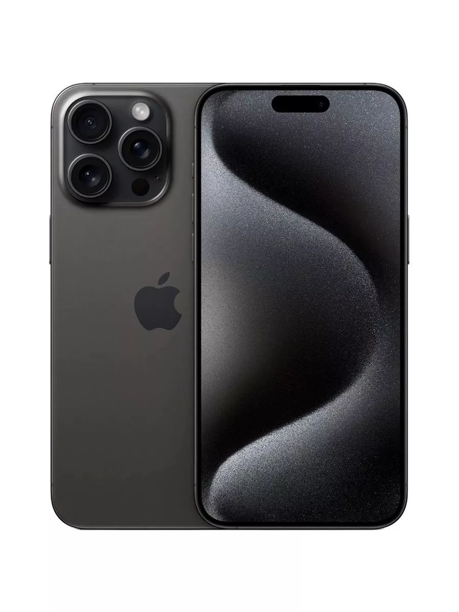 Смартфон iPhone 15 Pro Max (1nano+eSim), 256Gb, Black Apple 180518604  купить за 125 654 ₽ в интернет-магазине Wildberries