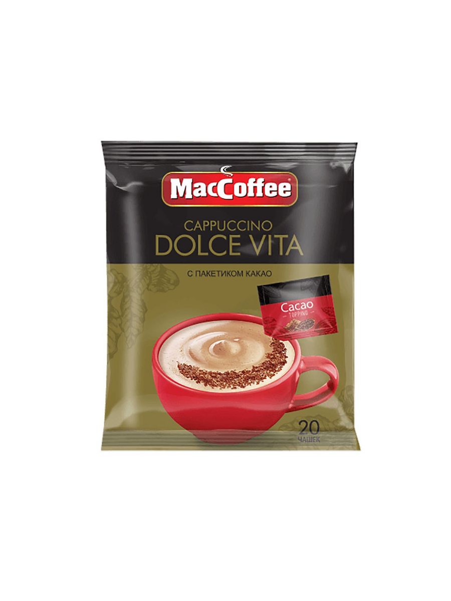 Кофе eadaily. Капучино MACCOFFEE Cappuccino Dolce Vita. Кофе MACCOFFEE Cappuccino Dolce Vita 24g. MACCOFFEE Cappuccino Dolce Vita с какао.