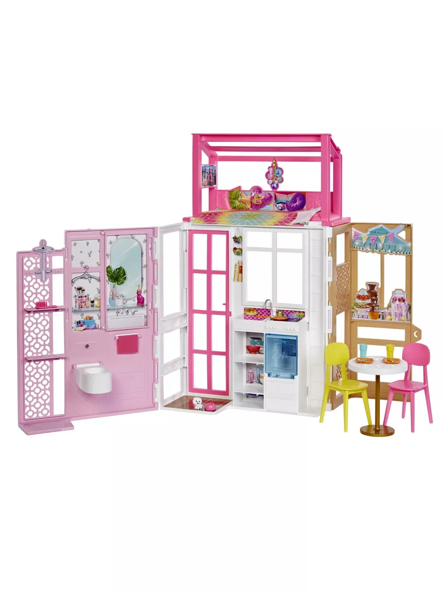 Дом Barbie с мебелью и аксессуарами HCD47 Mattel 180561087 купить за 9 526  ₽ в интернет-магазине Wildberries