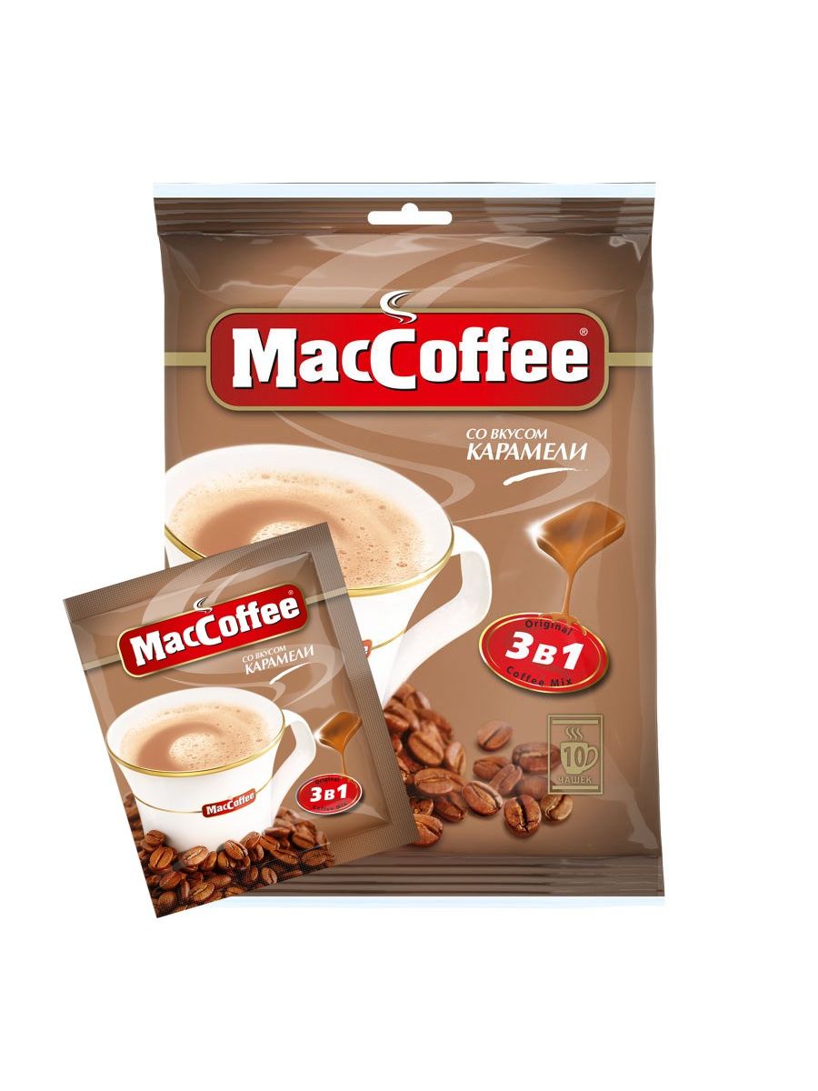 Мак кофе 3в1. Кофе 3 в 1 карамель кмаккофе. Напиток кофейный растворимый MACCOFFEE (3 В 1) со вкусом карамели. Кофе Маккофе 3 в 1 капучино латте карамель 22 гр. Кофе MACCOFFEE 3/1 карамель 18г.