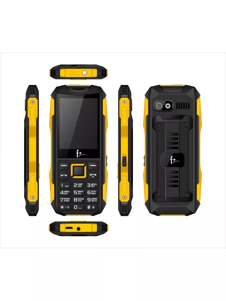 Мобильный телефон F+ (Fly) PR240 black-yellow F+ 180588134 купить в  интернет-магазине Wildberries