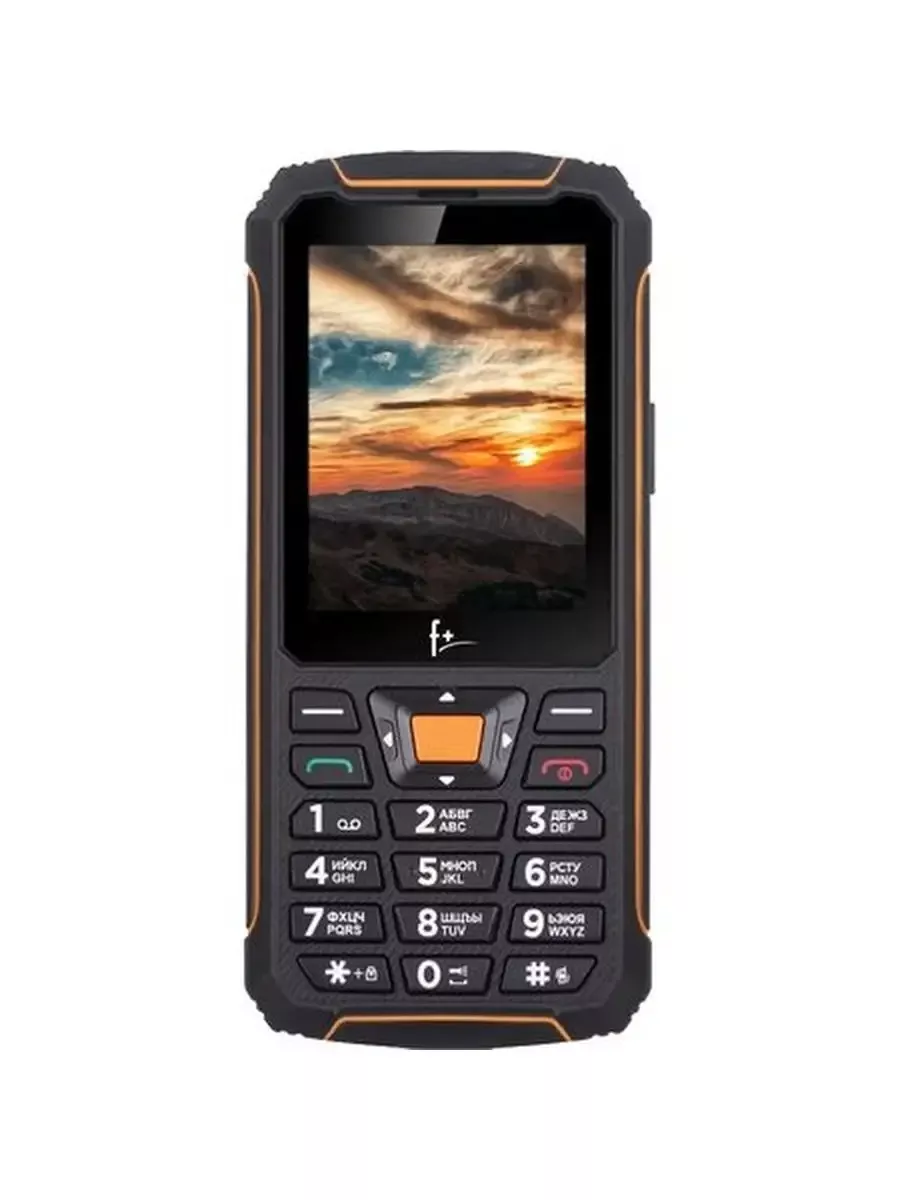 Защищенный IP-68 телефон F+ (Fly) R280C Black-orange F+ 180590600 купить в  интернет-магазине Wildberries