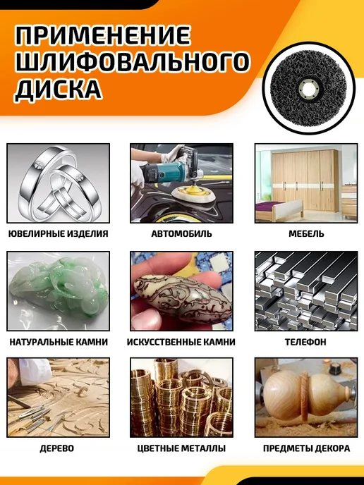 PROFMASTER Диск коралловый шлифовальный 125мм для УШМ, черный, фото 5