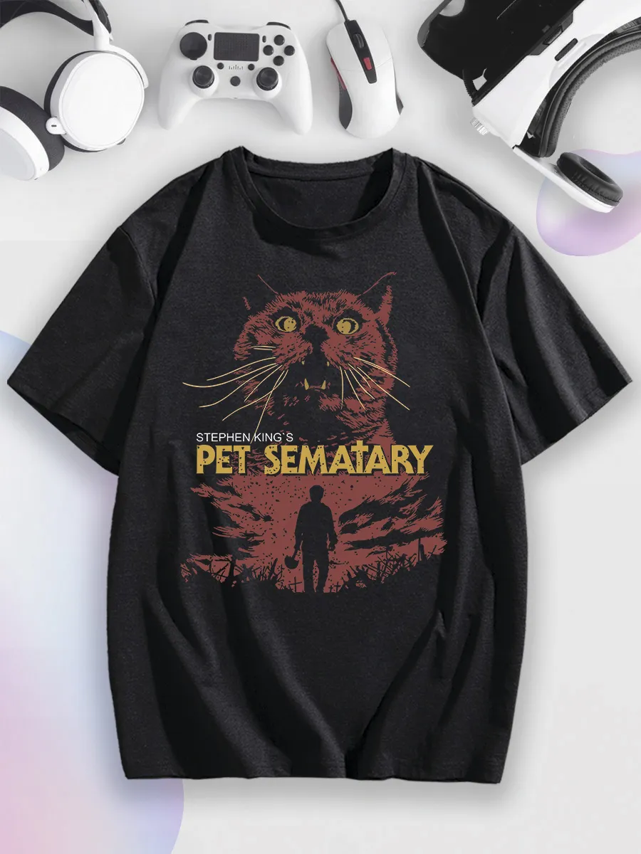 Футболка оверсайз ретро ужасы Pet Sematary Ю принт купить по цене 51,45 р. в интернет-магазине Wildberries в Беларуси | 180622921