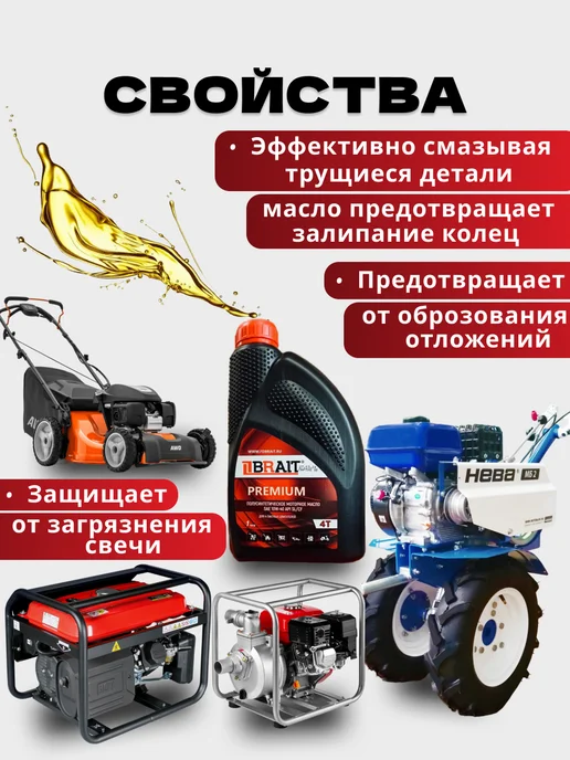 Масло для мотоблока 10w40 полусинтетика, вариант, фото 3