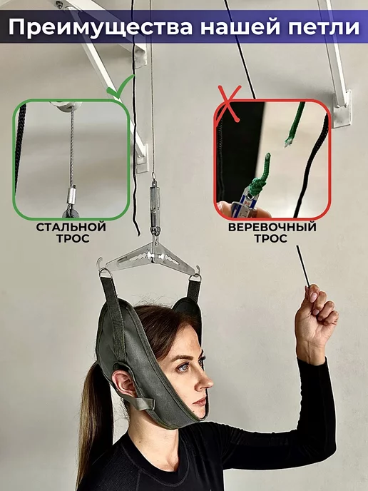ORTOprof Петля Глиссона для шеи с креплением на турник и на дверь, вариант, фото 2