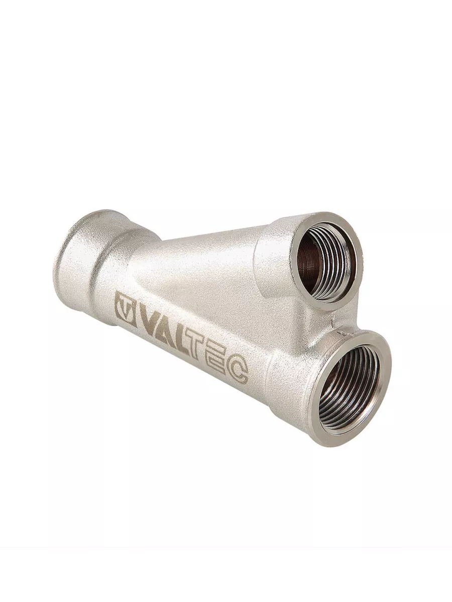 Тройник косой 3/4" для гильзы 1/2" под погружной датчик