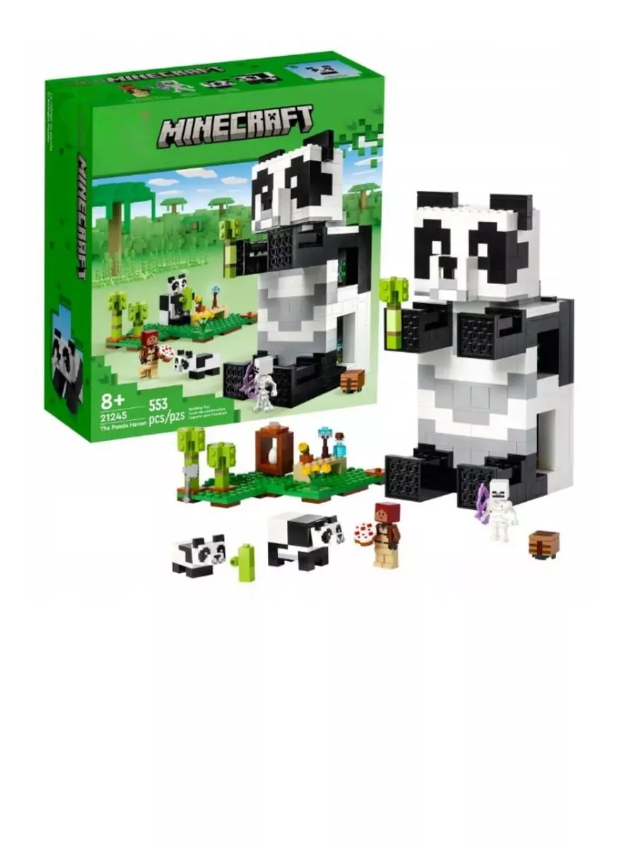 Конструктор Minecraft Дом панды Майнкрафт 553 дет LEGO 180679177 купить за  2 159 ₽ в интернет-магазине Wildberries